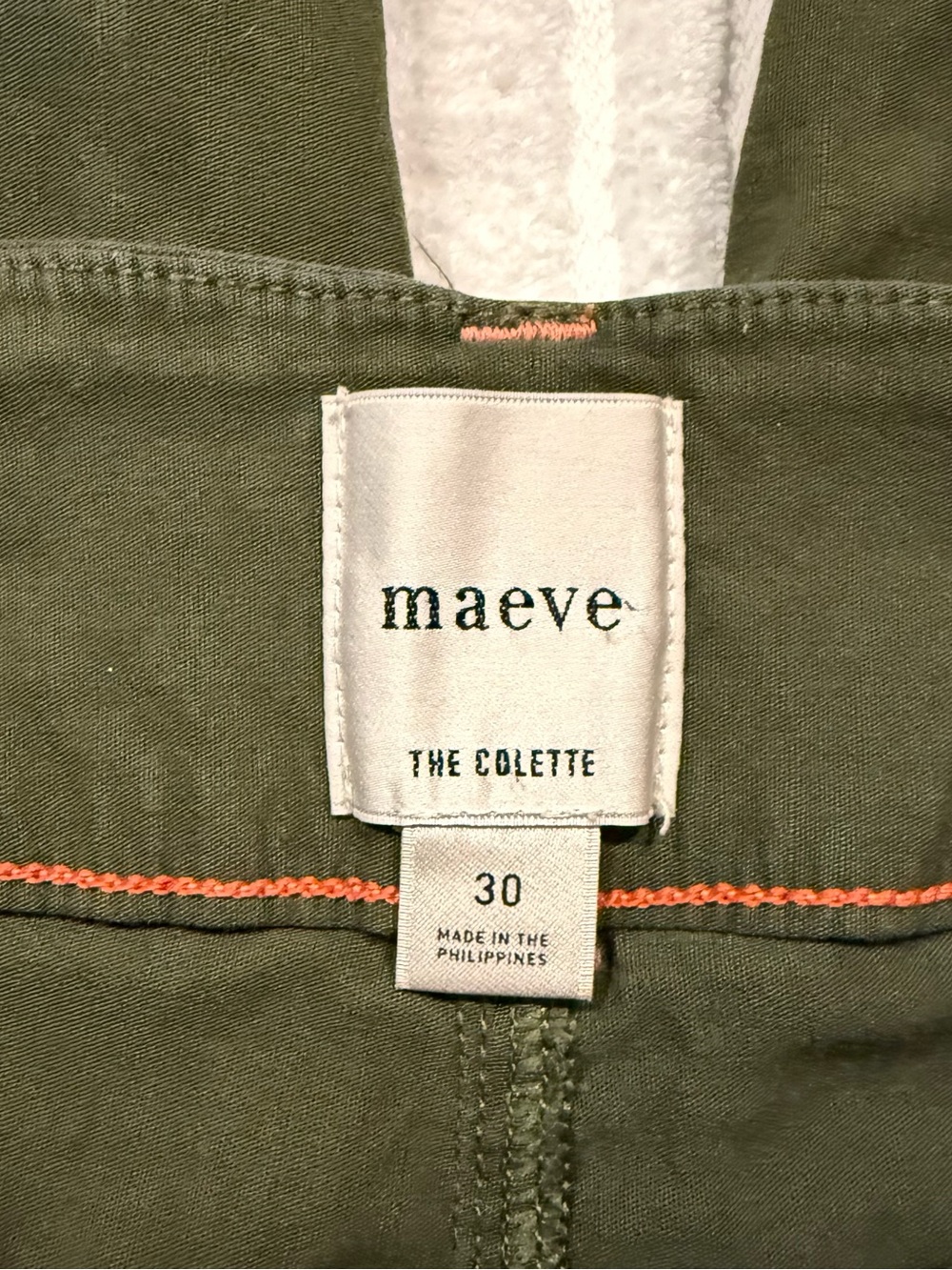 Anthropologie Maeve Green Colette Crop Wide Leg Pants Contrast Stitch Women 30 - Picture 12 of 12